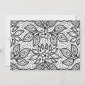 Modern Lace Wedding Love and Bedankt Foto (Achterkant)