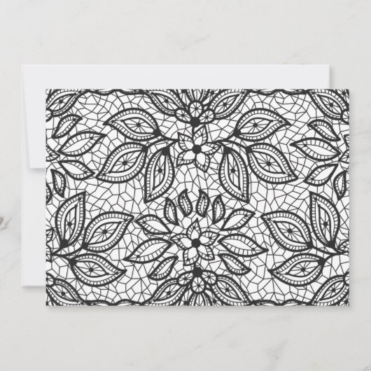 Modern Lace Wedding Love and Bedankt Foto (Achterkant)