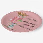 Modern Lady "still Perfect" geraffineerde smaak Papieren Bordje (Gekanteld)