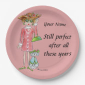 Modern Lady "still Perfect" geraffineerde smaak Papieren Bordje (Voorkant)