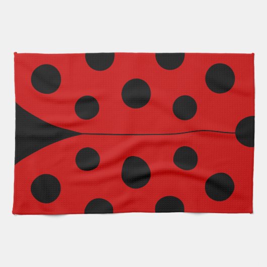 Modern Ladybug Kitchen Towel Theedoek (Horizontaal)