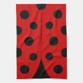 Modern Ladybug Kitchen Towel Theedoek (Verticaal)