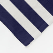 Modern Lake House Aangepaste Naam Script | marineb Fleece Deken (Hoek)