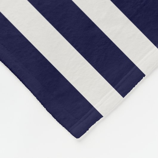 Modern Lake House Aangepaste Naam Script | marineb Fleece Deken (Hoek)