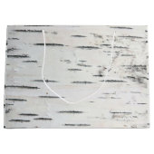 Modern land bos rustieke berkenboom schors groot cadeauzakje (Voorkant)