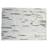 Modern land bos rustieke berkenboom schors groot cadeauzakje (Achterkant)