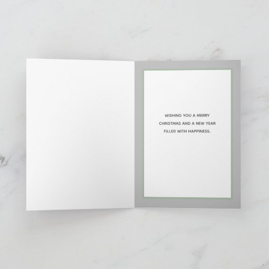 Modern land vreugde kerst feestdagen kaart (Binnen)