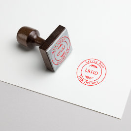 Modern Landelijk Charme Zakelijk Logo Rubberstempel