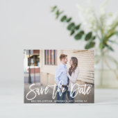 Modern Landscape Afbeelding Save the Date Briefkaa Briefkaart (Staand voorkant)