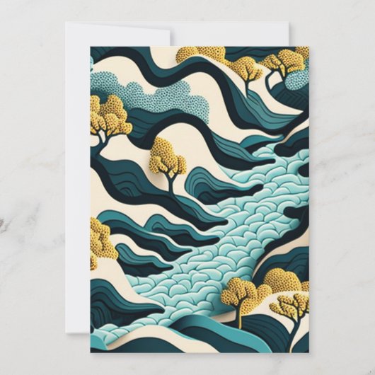 Modern Landscape Bedankkaart (Voorkant)