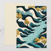 Modern Landscape Bedankkaart (Voorkant / Achterkant)