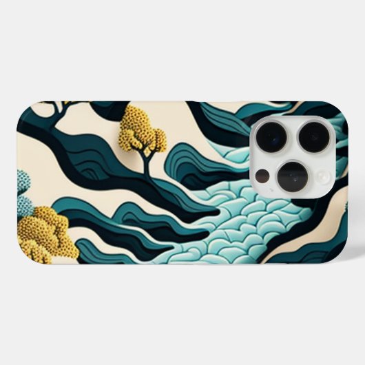 Modern Landscape Case-Mate iPhone Case (Achterkant (horizontaal))
