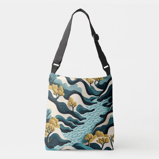 Modern Landscape Crossbody Tas (Voorkant)