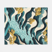 Modern Landscape Fleece Deken (Voorkant (Horizontaal))