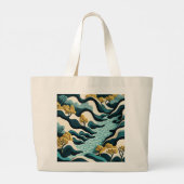 Modern Landscape Grote Tote Bag (Achterkant)