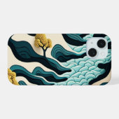 Modern Landscape iPhone 15 Case (Achterkant horizontaal)