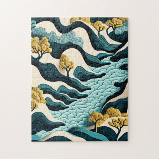 Modern Landscape Legpuzzel (Verticaal)