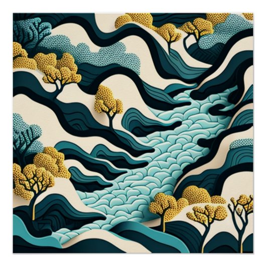 Modern Landscape Perfect Poster (Voorkant)