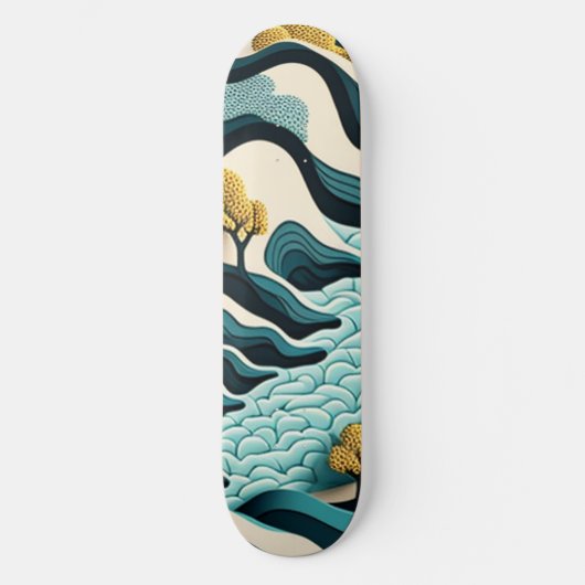 Modern Landscape Persoonlijk Skateboard (Voorkant)