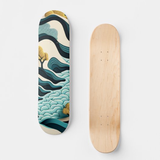 Modern Landscape Persoonlijk Skateboard (Voorkant)