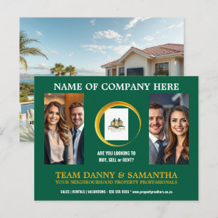 Modern Landscape Photo Briefkaart Bewerkbare Sjabl