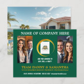 Modern Landscape Photo Briefkaart Bewerkbare Sjabl (Voorkant / Achterkant)