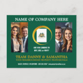 Modern Landscape Photo Briefkaart Bewerkbare Sjabl (Voorkant)