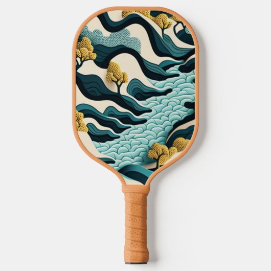 Modern Landscape Pickleball Paddle (Voorkant)