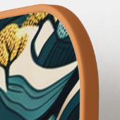 Modern Landscape Pickleball Paddle (Links Detail)