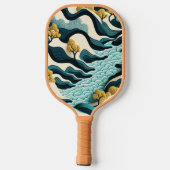 Modern Landscape Pickleball Paddle (Achterkant)