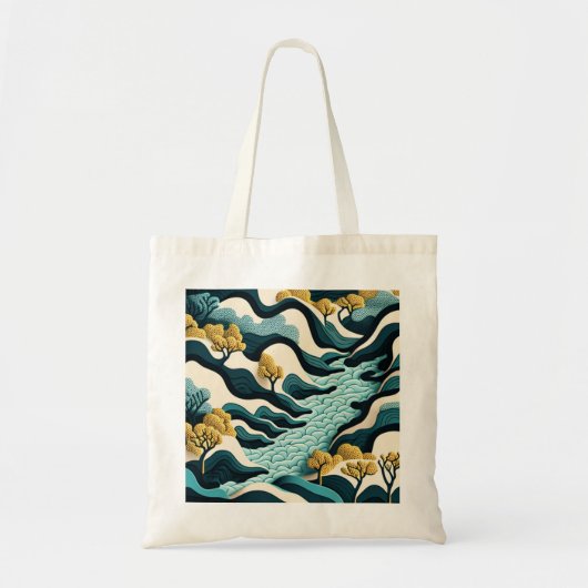 Modern Landscape Tote Bag (Voorkant)