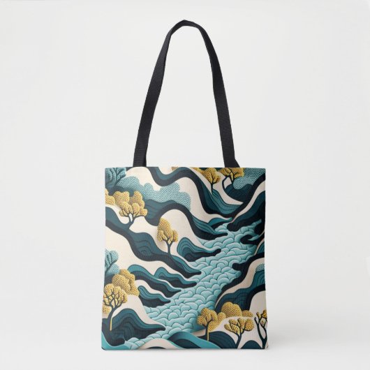 Modern Landscape Tote Bag (Voorkant)