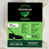 Modern Landscaping Lawn Mowing Marketing Flyer