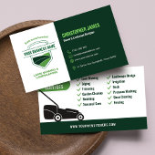 Modern Landscaping Lawn Mowing White & Green Visitekaartje