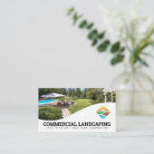 Modern Landscaping Logo | Residentiele Achtertuin Visitekaartje (Staand voorkant)