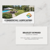 Modern Landscaping Logo | Residentiele Achtertuin Visitekaartje (Voorkant / Achterkant)