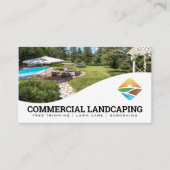 Modern Landscaping Logo | Residentiele Achtertuin Visitekaartje (Voorkant)