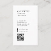 Modern Landschap Minimalistisch Visitekaartje (Achterkant)