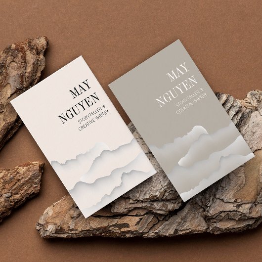 Modern Landschap Minimalistisch Visitekaartje