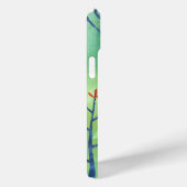 Modern Landschap Vogel en Bomen Case-Mate iPhone Case (Achterkant / Rechts)