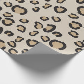Modern laopard Animal Print Patroon Cadeaupapier (Hoek)