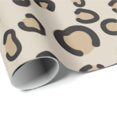 Modern laopard Animal Print Patroon Cadeaupapier (Rol Hoek)