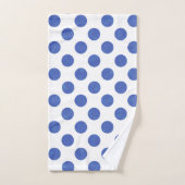 Modern Large Blue Polka Dot Towel Bad Handdoek (Handdoek)