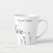 Modern L'Art de Vivre Aesthetic Personalized Latte Mok (Rechts)
