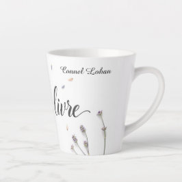Modern L'Art de Vivre Aesthetic Personalized Latte Mok