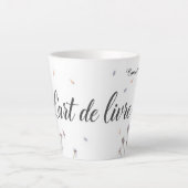 Modern L'Art de Vivre Aesthetic Personalized Latte Mok (Voorkant)