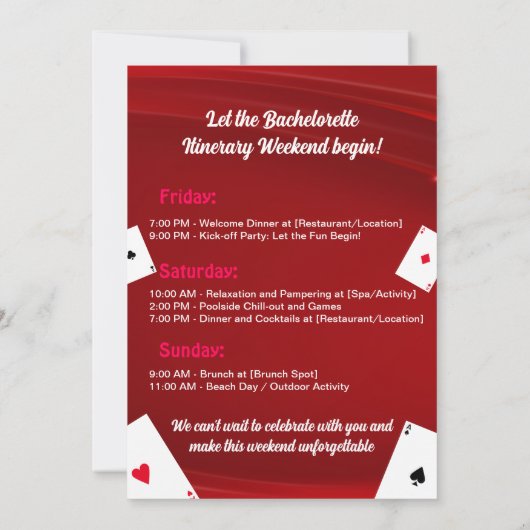 modern Las Vegas roze vrijgezellenfeest weekend Kaart (Achterkant)