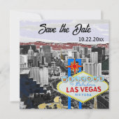 Modern Las Vegas Save the Date (Voorkant)