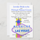 Modern Las Vegas Wedding Kaart (Voorkant)