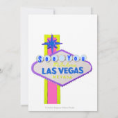 Modern Las Vegas Wedding Kaart (Achterkant)